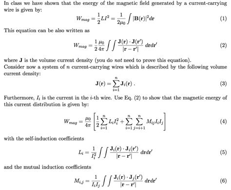 Solved In class we have shown that the energy of the | Chegg.com