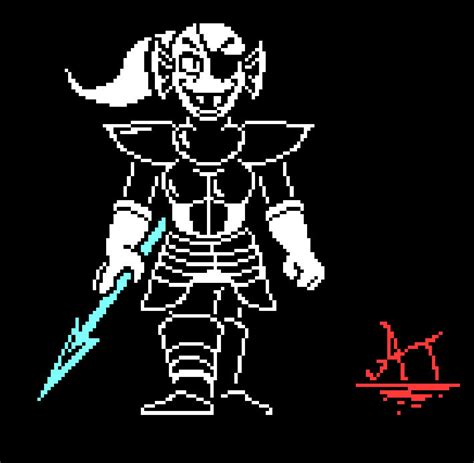 Undyne Battle sprite. by AlberTr0n1c on DeviantArt