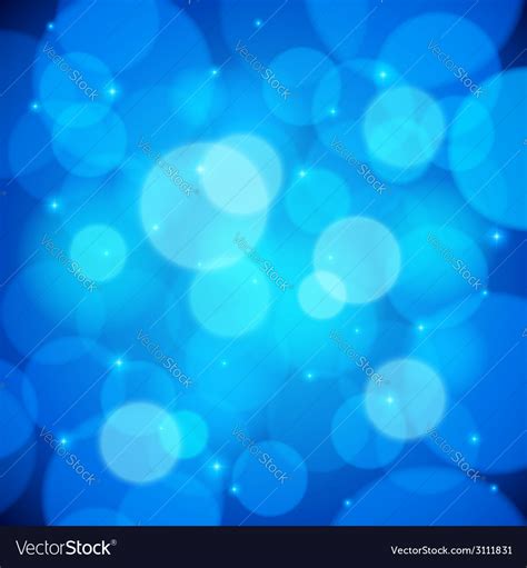 Blue bokeh effect abstract background Royalty Free Vector