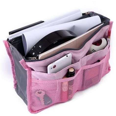 HDE - HDE Expandable 13 Pocket Handbag Insert Purse Organizer with ...