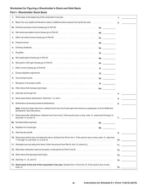 Irs Form 1120s K 1 - Editable Online Blank in PDF