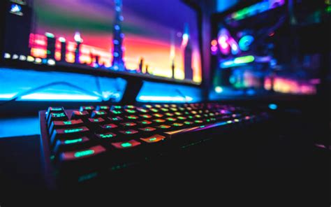 colorful, Neon, Computer, Keyboards, PC gaming hd wallpaper | Gaming ...