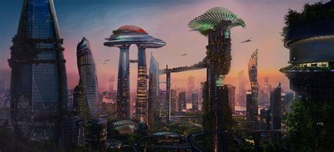 ArtStation - Concept Art Sci - Fi CITY