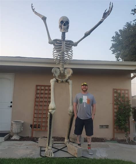 Have you guys seen the 12 foot tall skeleton at Home Depot? It's sold ...