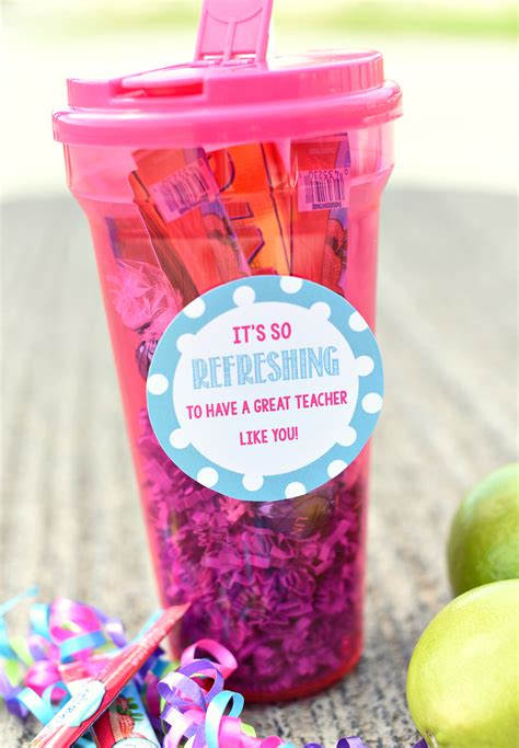 Refreshing and Fun Teacher Gift in a Cup – Fun-Squared