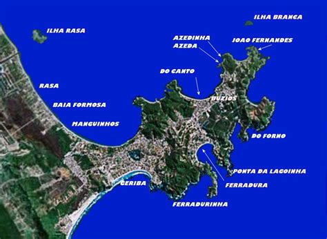 Mapa de Armação dos Búzios - Blog Loja Brazil