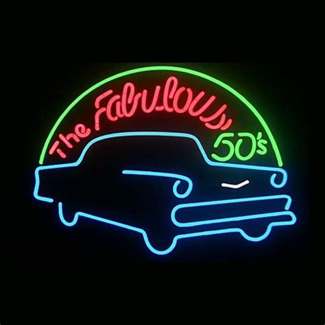 Fabulous 50s Neon Sign - ManCaveGoodies.com - - | Neon signs, Cool neon ...