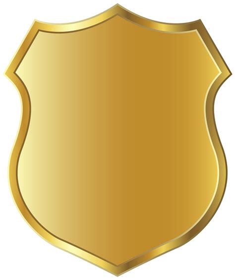 Golden Badge Template Clipart PNG Picture | Gallery Yopriceville - High ...