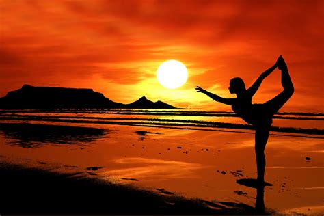 Yoga Silhouette Sunset Free Stock Photo - Public Domain Pictures