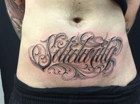 Belly Tattoo Text - Viraltattoo