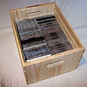 Amazon.com: Wood CD Storage Crate: Electronics