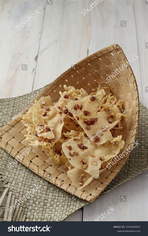 Peyek Traditional Indonesian Snack Made Processed Stock Photo ...