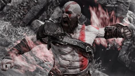 1366x768 Angry Kratos 4k Laptop HD ,HD 4k Wallpapers,Images,Backgrounds ...