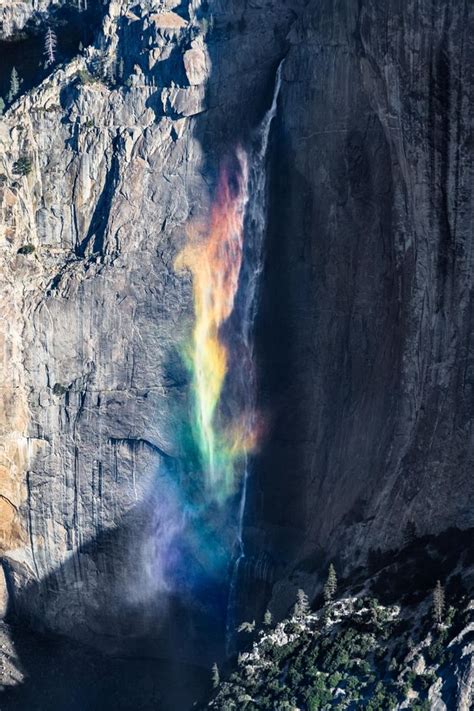 Incredible rainbow waterfall appears in California in magical natural ...