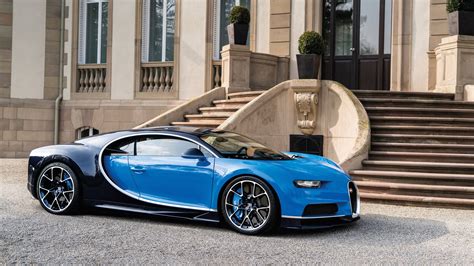 Download Cool Bugatti Chiron Sport Light Blue Wallpaper | Wallpapers.com