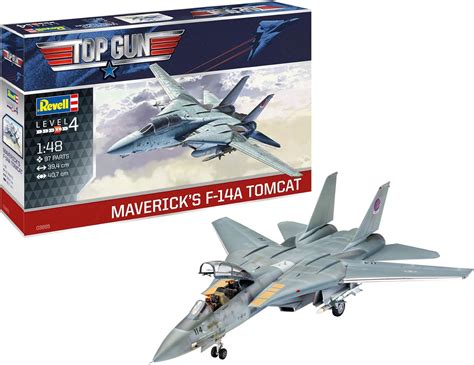 Amazon.com: Revell 03865 Maverick's F-14A Tomcat Top Gun 1:48 Scale ...