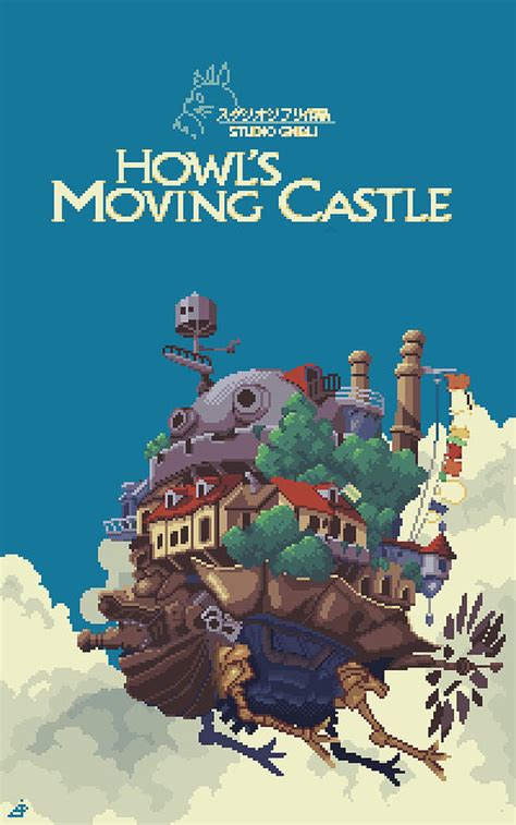 howl's moving castle Pixel Art Digital Art by Danny Clarkores - Fine ...