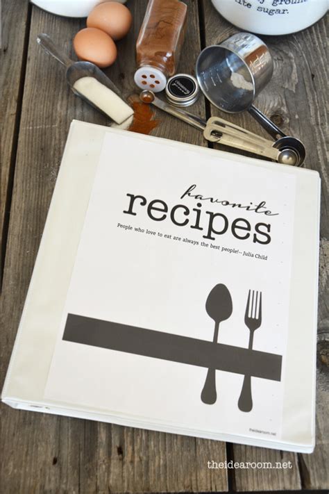 Recipe Book Printables - The Idea Room