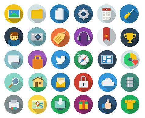 60 Absolutely FREE Flat Icon Sets :: Behance