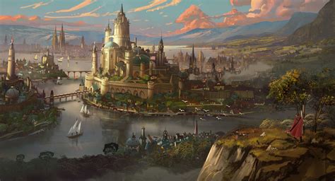 The windy Keep by Tyler Edlin • /r/ImaginaryCastles | Fantasy castle ...