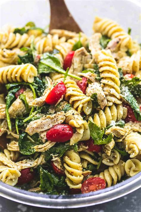 Pesto Chicken Pasta Salad | Creme De La Crumb