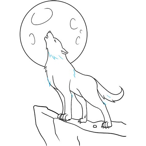 How to Draw a Wolf Howling - Really Easy Drawing Tutorial