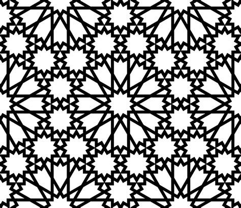 Islamic style black and white pattern 1308770 Vector Art at Vecteezy