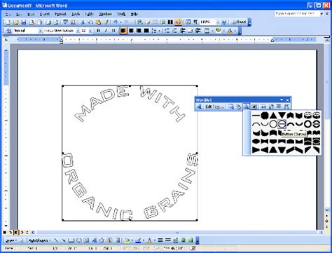 Make a WordArt Button