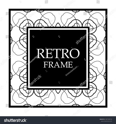 Vector Vintage Border Frame Decorative Design Stock Vector (Royalty ...