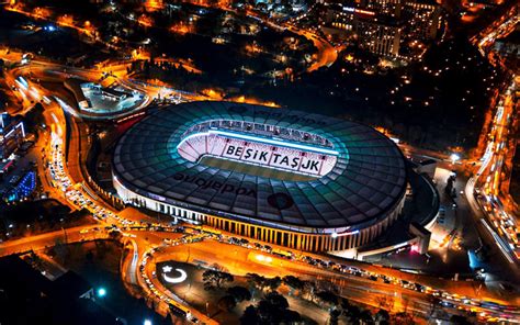 Download wallpapers Vodafone Park, Besiktas Stadium, Istanbul, Turkey ...