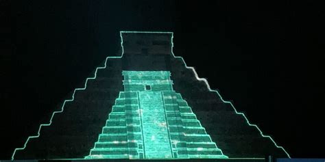 Chichen Itza light show at night brings history alive!