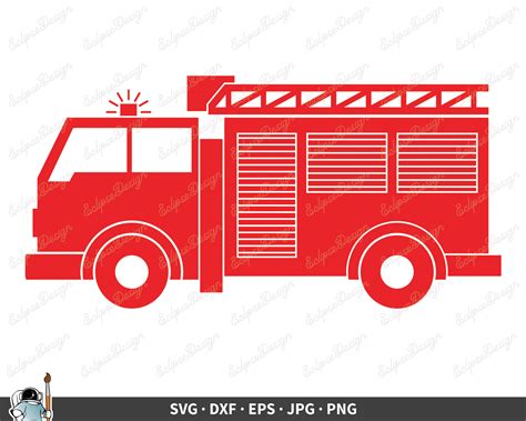 Fire Truck Ladder Clipart Illustrations