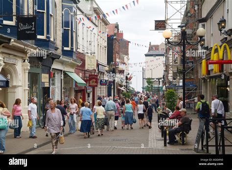 Scarborough Town Centre, Northern England Stock Photo - Alamy