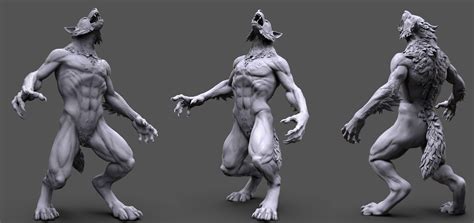 silana cadou - werewolf howl pose - 3D printable