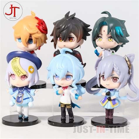 6 Pieces Cute Genshin Impact Nendoroid Action Figure Volume 2 (10 cm ...