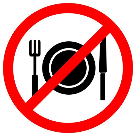 No Eating Symbol Sign 2306721 Vector Art at Vecteezy