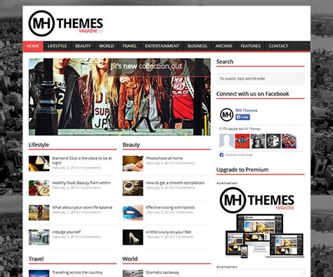 MH Magazine lite Free WordPress Theme