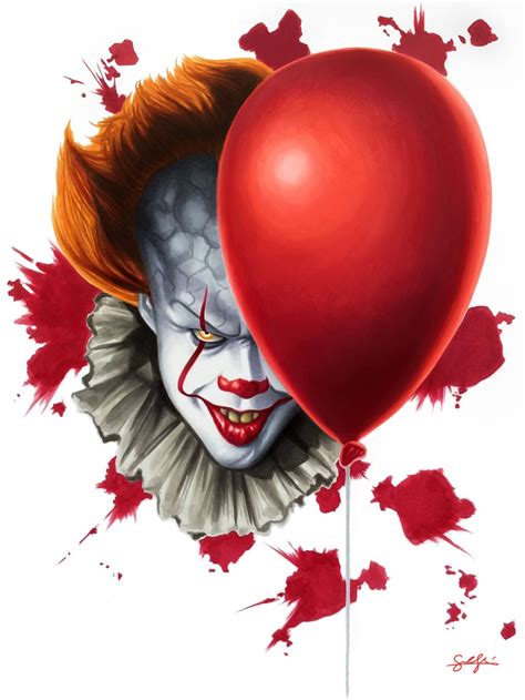 Geek Art Gallery: Fan Art Round-Up: Pennywise from It