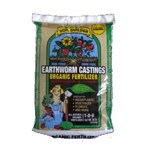 Wiggle Worm 30 lbs Soil Builder Earthworm Castings Organic Fertilizer ...