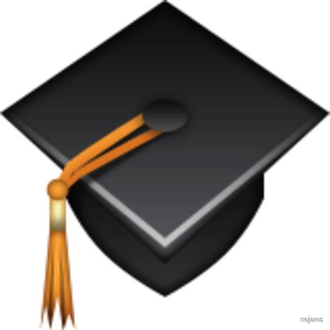 "Graduation Cap Emoji" by nojams | Redbubble