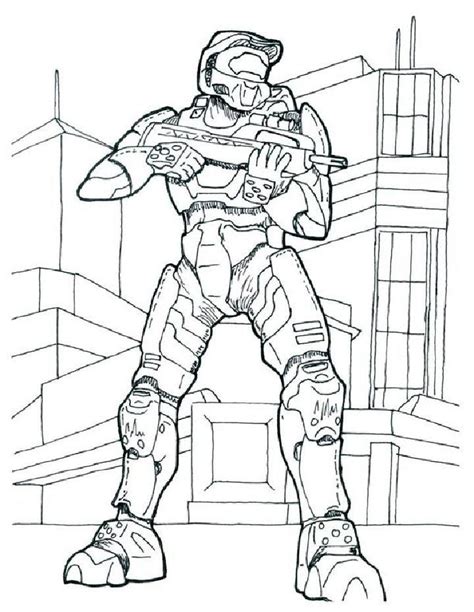 20 Free Halo Coloring Pages for Kids and Adults