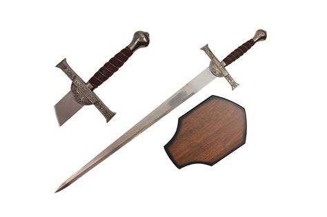 43" Clan MacLeod Claymore Sword with Wooden Plaque