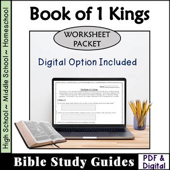 1 Kings Bible Study Questions by Teaching to Equip | TPT