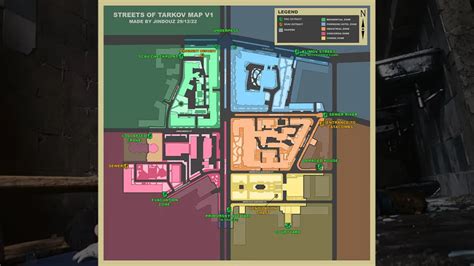 All exfil locations for Escape from Tarkov map Streets of Tarkov - Gamepur