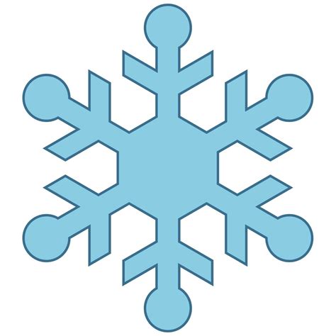 Studio Snowflake #9 (Large) | Snowflake clipart, Clip art, Snowflake images