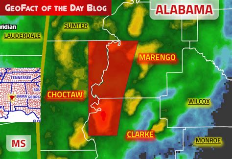 GeoFact of the Day: 10/25/2019 Alabama Tornado Warning 5