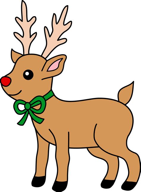 Free Cute Cartoon Reindeer, Download Free Cute Cartoon Reindeer png ...