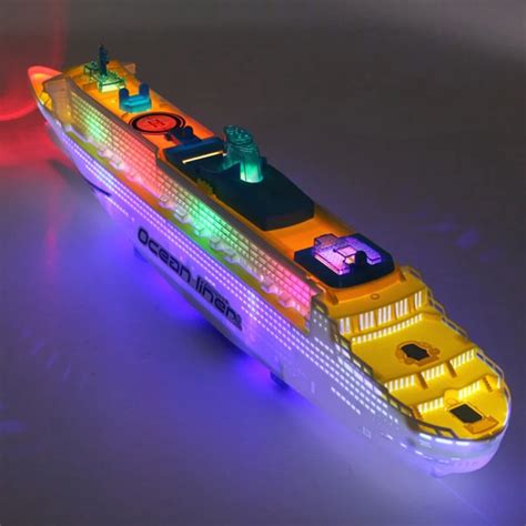 Light Music Ocean Liner Ship Model Flashing Sound Cruises for Children ...