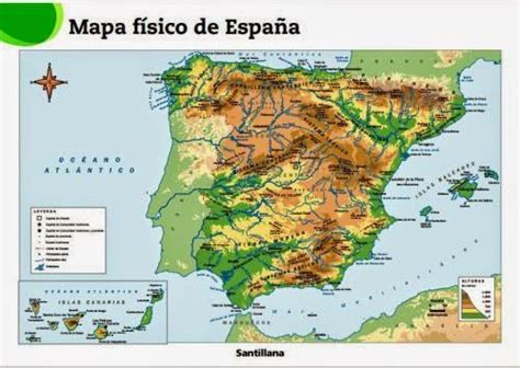 Mapa físico y político de España - Aprendiendo con Julia