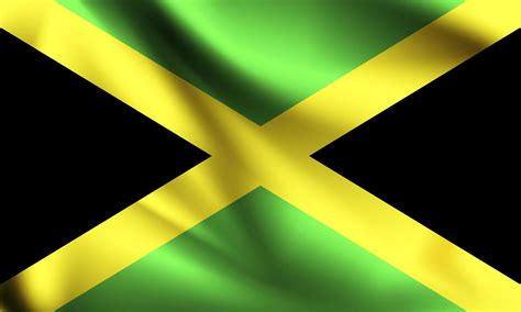 Jamaica 3d flag 1228927 Vector Art at Vecteezy